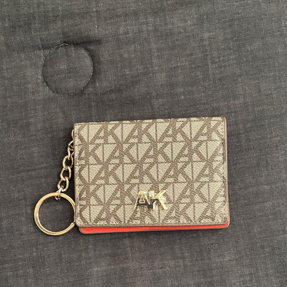 Anne Klein Tan and Red Key Holder